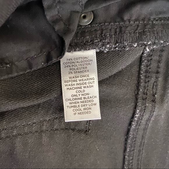 Loft Curvy Straight Black Jeans C - Picture 6 of 6